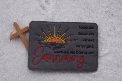 2x Trauerspruch Single Line – Bild 4