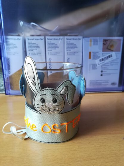 Hasen-Manschetten für Gläser/Vasen in 2 Größen