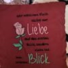 Spruch "Liebe bis zum letzten Blick"