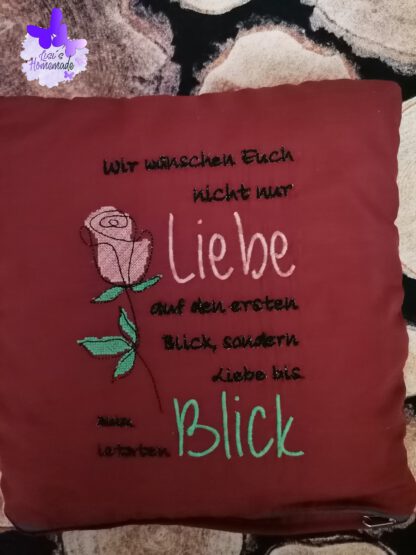 Spruch "Liebe bis zum letzten Blick"