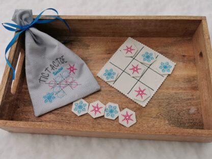 Spiel "TIC TAC TOE Snow" mit Stoffbeutel