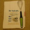 Schild - Der/die tut nix, der/die will nur kochen – Bild 2