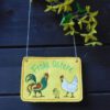Türschild / Wandhänger Ostern "Hahn & Henne" – Bild 3