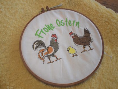 Türschild / Wandhänger Ostern "Hahn & Henne" – Bild 4