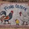 Türschild / Wandhänger Ostern "Hahn & Henne"