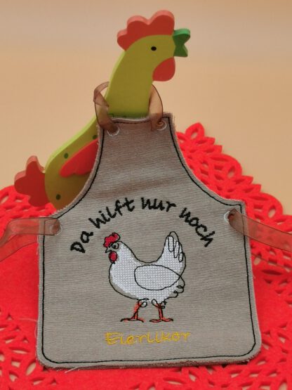 ITH Mini-Flaschenschürzen Eierlikör (kleine Flaschen) – Bild 2