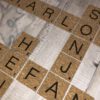 SCRABBLE Alphabet A-Z (und Umlaute Ä, Ö und Ü)