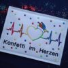 Spruch "Konfetti im Herzen"