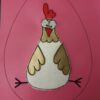 Doodle-Applikation "Huhn BERTA" & ITH-Osterei 13x18 cm – Bild 5