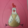 Doodle-Applikation "Huhn BERTA" & ITH-Osterei 13x18 cm – Bild 6