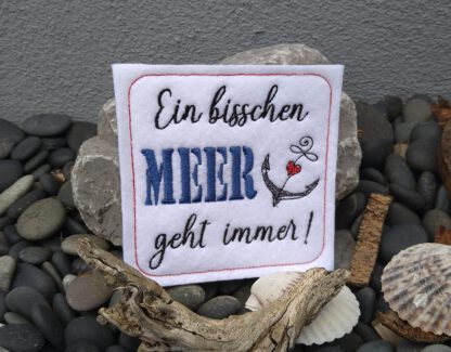 Spruch "Ein bisschen MEER geht immer" (10x10 cm) – Bild 2