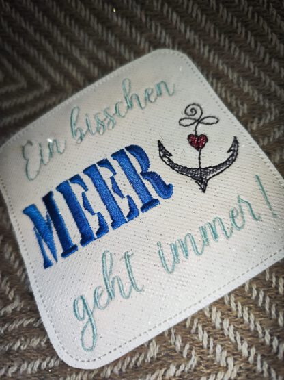 Spruch "Ein bisschen MEER geht immer" (10x10 cm) – Bild 4