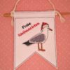 Wimpel "Weihnachtsmöwe Frohe Weihnachten" – Bild 2
