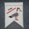 Wimpel "Weihnachtsmöwe Frohe Weihnachten"