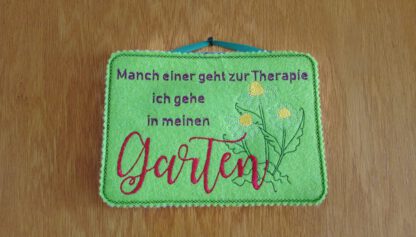 Schild - Therapie Garten – Bild 2