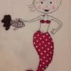 Doodle-Applikation "Meerjungfrau / Nixe" (in 3 Größen und Varianten) – Bild 6