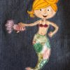 Doodle-Applikation "Meerjungfrau / Nixe" (in 3 Größen und Varianten) – Bild 7