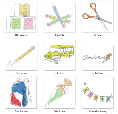 Single Line Set "Schule / Einschulung"