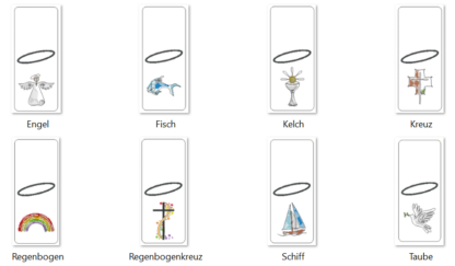 8 Bestecktaschen "Christliche Symbole" – Bild 9