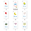 ABC Lernkarten Alphabet von A-Z (in Groß- und Kleinschreibung mit Deckblatt) – Bild 4