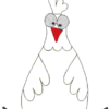 Doodle-Applikation "Huhn BERTA" & ITH-Osterei 13x18 cm – Bild 8
