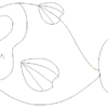 Doodle-Applikation "FISCH" in 3 Größen – Bild 3
