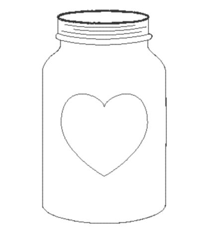 Vase / Vorratsglas / Einmachglas mit Herz in 8 Größen – Bild 3