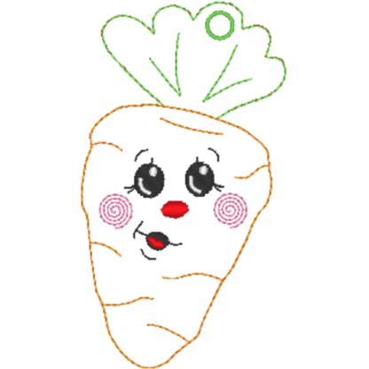 6 Karotten mit Gesicht (ITH und Doodle) – Bild 17