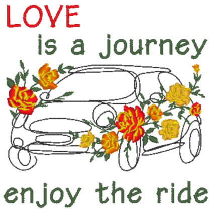 Spruch "Love is a journey" – Bild 3