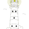 Doodle-Applikation "Leuchtturm"  in 3 Größen – Bild 5