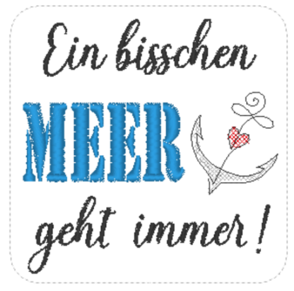 Spruch "Ein bisschen MEER geht immer" (10x10 cm) – Bild 5