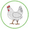 16 Untersetzer Ostern - Single Line – Bild 17