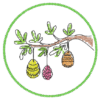 16 Untersetzer Ostern - Single Line – Bild 22