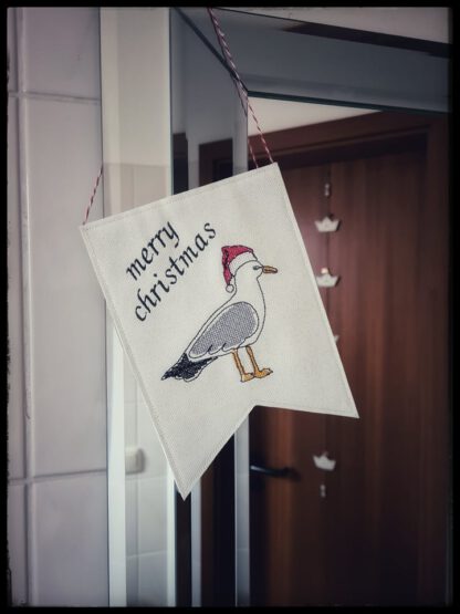 Wimpel "Weihnachtsmöwe Frohe Weihnachten" – Bild 7