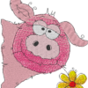 Happy Stitching - Schwein mit Blume – Bild 11