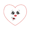 6 Herzen mit Gesicht (ITH und Doodle) – Bild 4