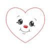 6 Herzen mit Gesicht (ITH und Doodle) – Bild 5