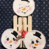 6 Schneemänner mit Gesicht (ITH und Doodle) – Bild 3