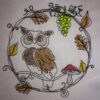 Kritzelkreis "Herbst" mit Eule – Bild 2