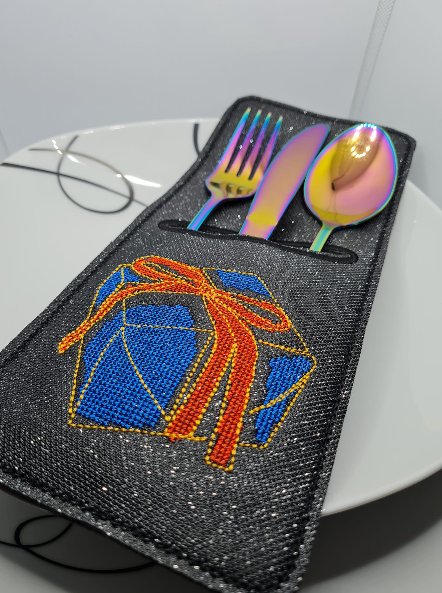 Bestecktaschen - Weihnachten (12 Single Line Motive) – Bild 4