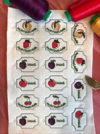 61 Einmach-Schilder (für Marmeladen, Mus, Gelee, Liköre, Essig, Shrup, Amaretto, Limoncello, Eierlikör etc.) – Bild 4