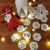 6-Eck Zahlenanhänger 1-25 für Adventskalender – Bild 6