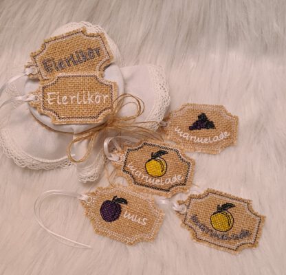 61 Einmach-Schilder (für Marmeladen, Mus, Gelee, Liköre, Essig, Shrup, Amaretto, Limoncello, Eierlikör etc.) – Bild 8