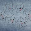6 Sterne mit Gesicht (ITH und Doodle)