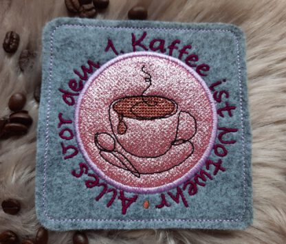 Untersetzer "Alles vor dem 1. Kaffee ist Notwehr"