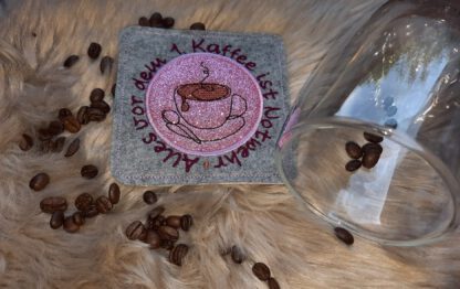 Untersetzer "Alles vor dem 1. Kaffee ist Notwehr" – Bild 4