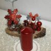 Kerzenteppiche / Untersetzer rot-grün (10x10 und 13x13 cm) – Bild 15