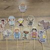 Krippenfiguren für Holzspieße – Bild 5