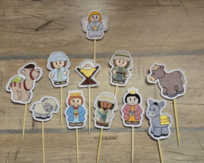 Krippenfiguren für Holzspieße – Bild 11
