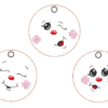 6 Kekse / Lebkuchen mit Gesicht (ITH und Doodle) – Bild 2